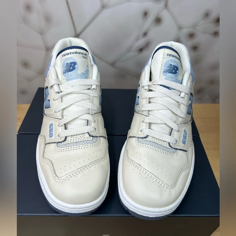 New Balance 550 Vintage Blue Indigo and vintage cream. Men’s Size 7.5 - Picture 3 of 12